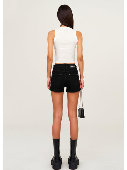 Sleeveless Outer - wear Lettered Sports Top
