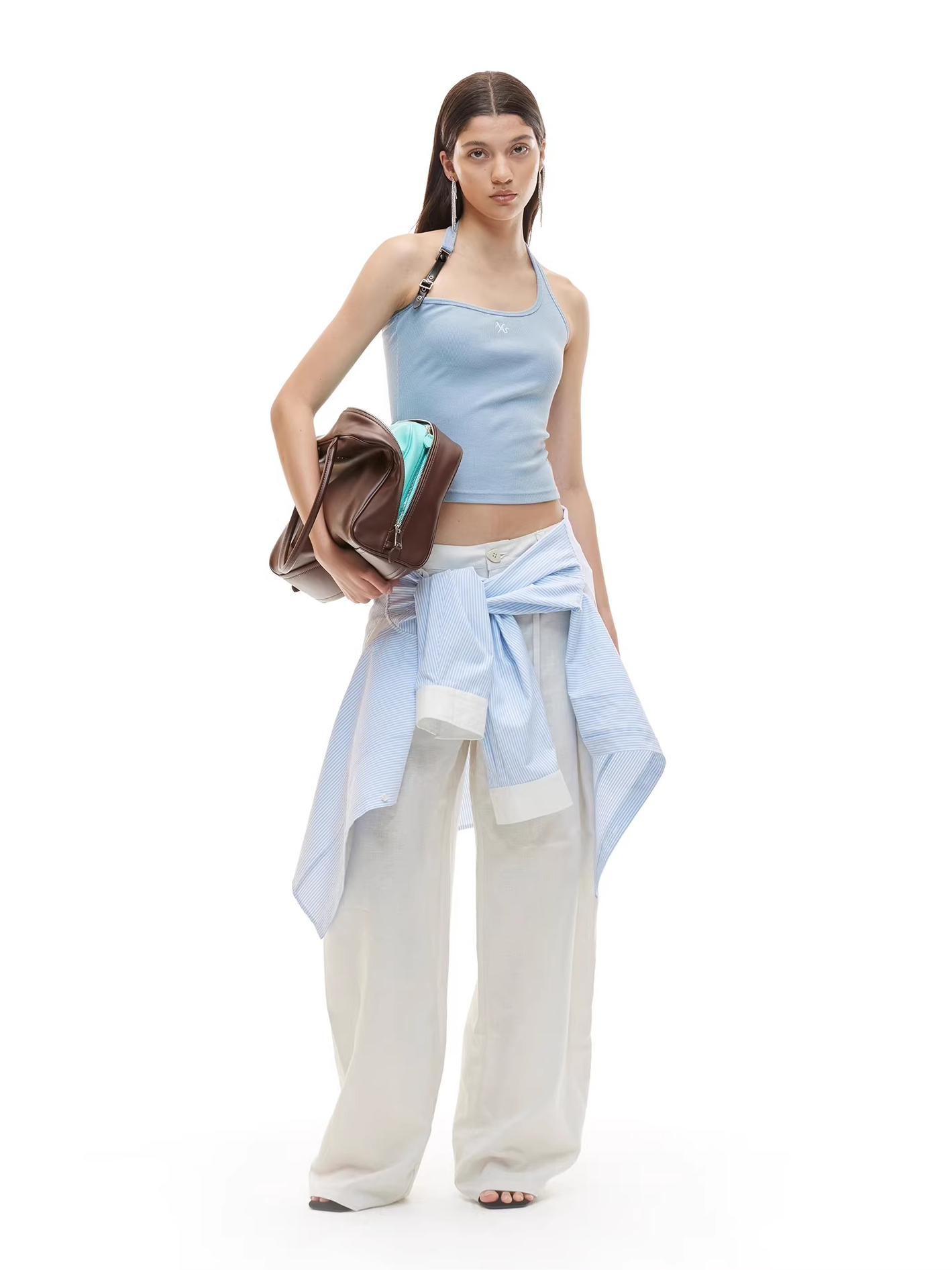 Equestrian Asymmetric Strap Fitted Tank