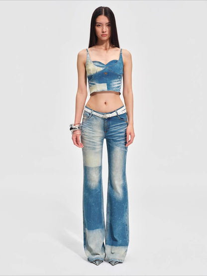 Straight-Leg Lyocell Denim Jeans
