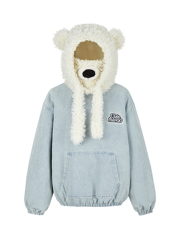 Bear Set Padded Hoodie