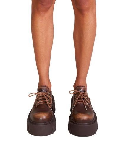 Future Mirage Leather High Heel Derby Snow Mountain - CHINASQUAD