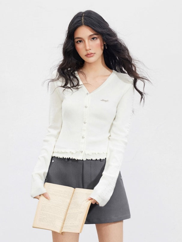 Lace Hollow Knit Cardigan