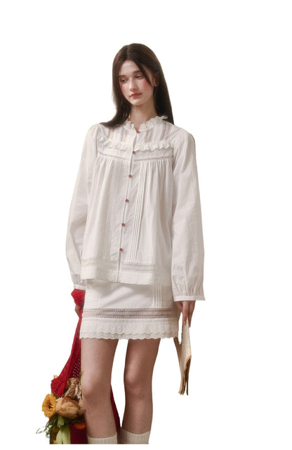 Cosagach Little World Cotton Shirt &amp; Skirt Set