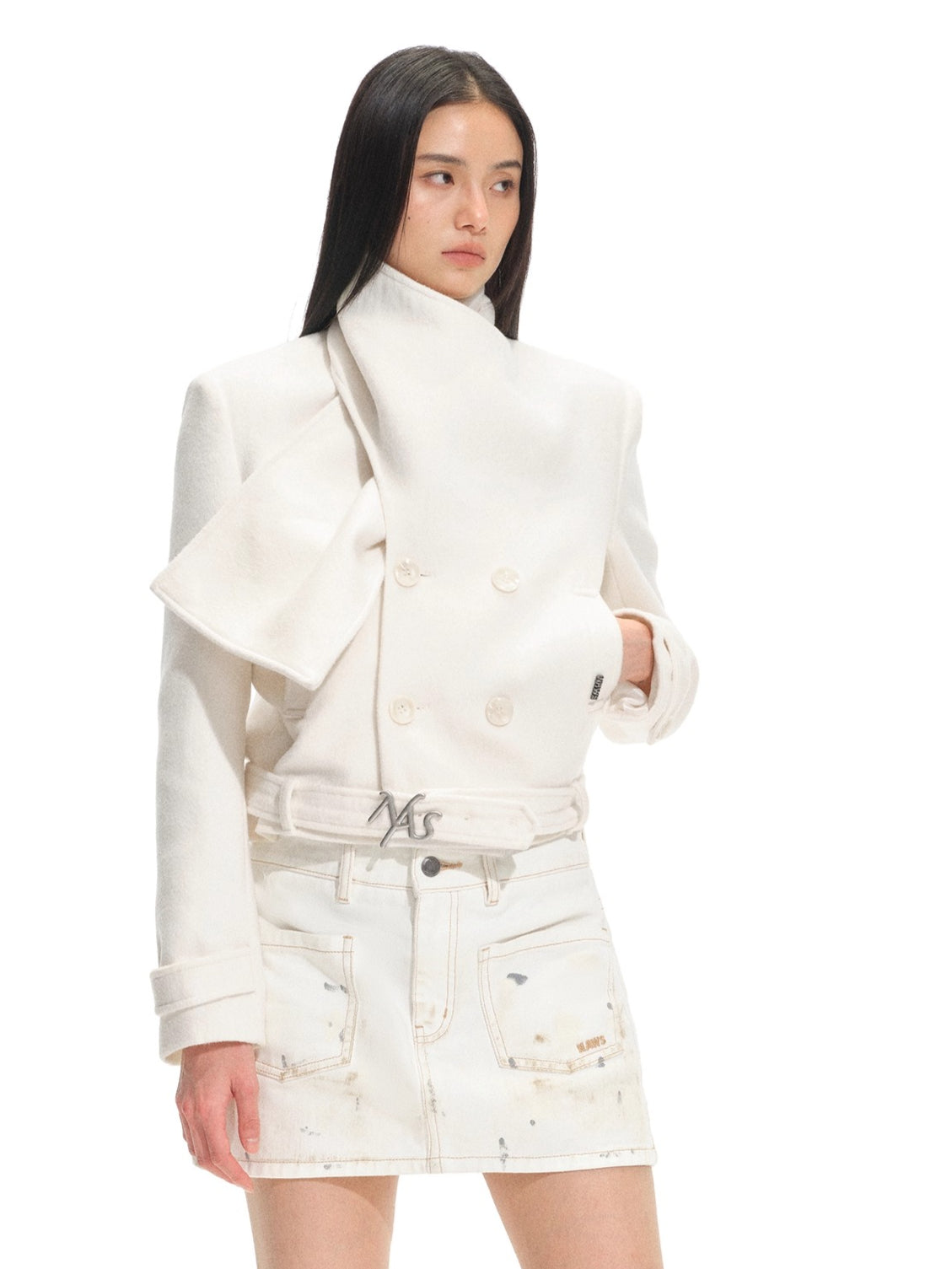 Rose Shawl Wool Short Jacket