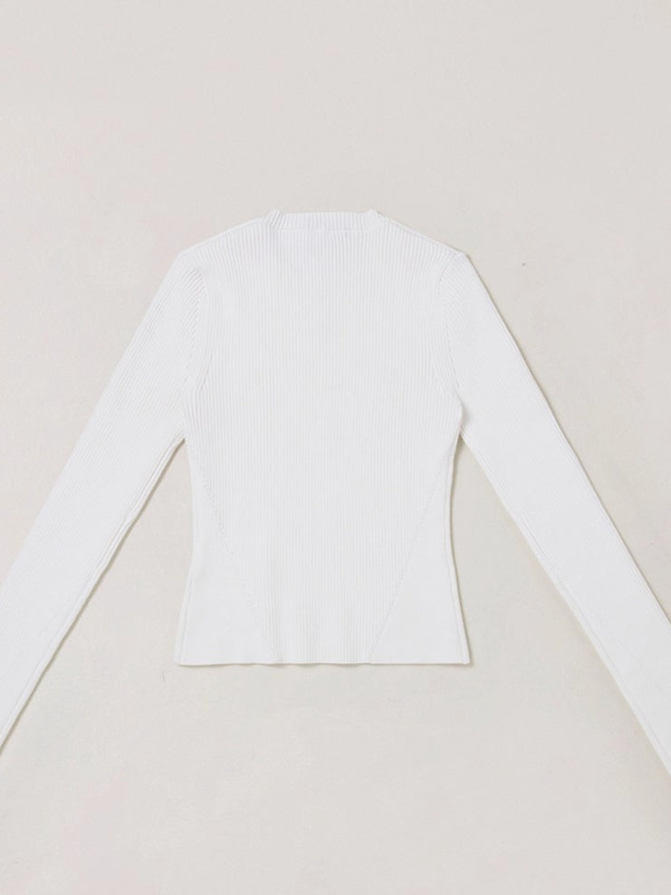 Wild Retro Long-Sleeve Knit Crewneck