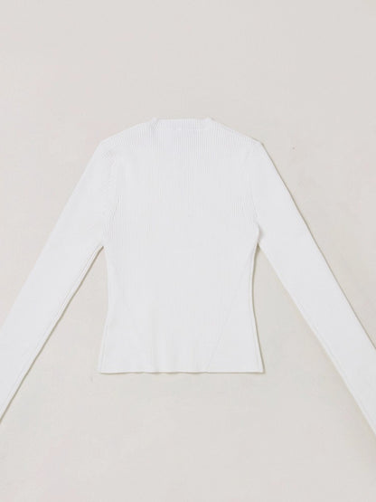 Wild Retro Long-Sleeve Knit Crewneck