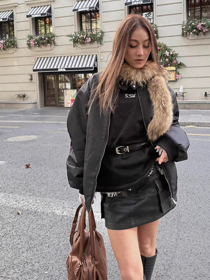 Logo Eyelet Genuine Leather Belt