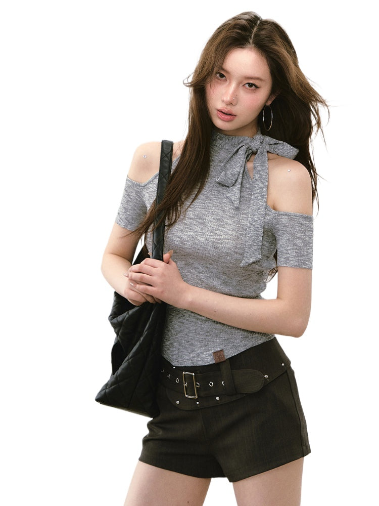 Reversible Strap Thin Knit Bustier Vest - CHINASQUAD
