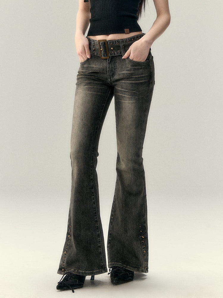 Stretch Slim Fit Flared Jeans