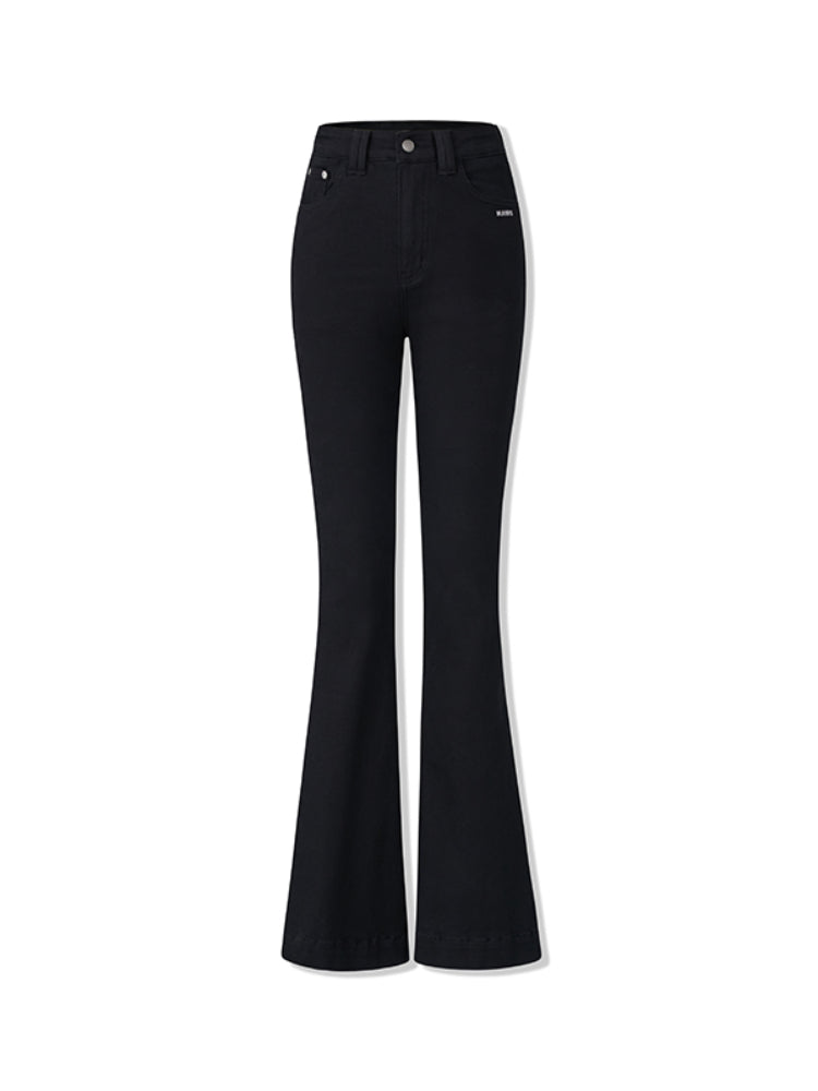 Vintage High-Waisted Skinny Stretch Flared Jeans