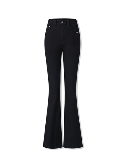 Vintage High-Waisted Skinny Stretch Flared Jeans