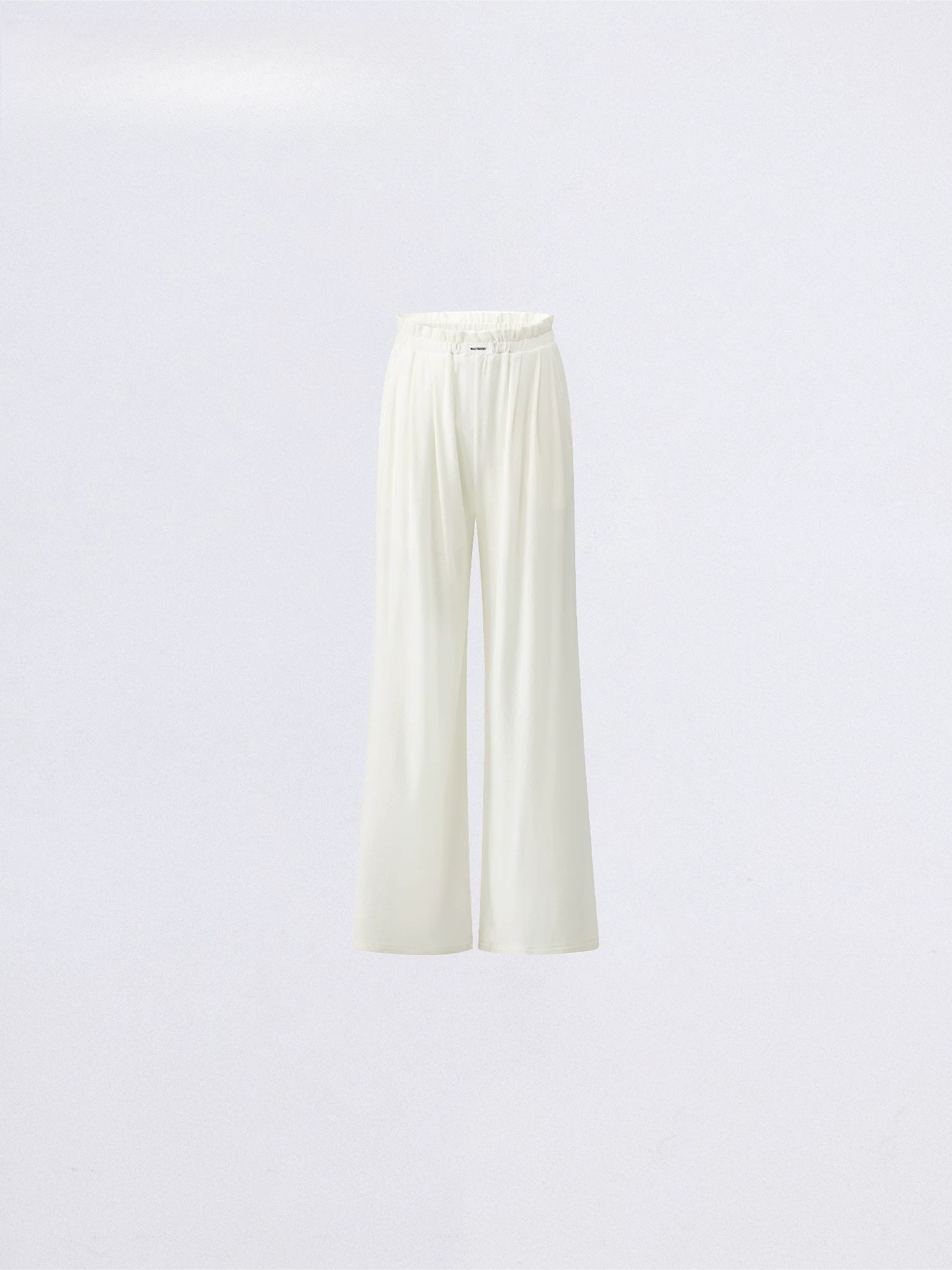 Lace-Trim Flowing Wide-Leg Pants