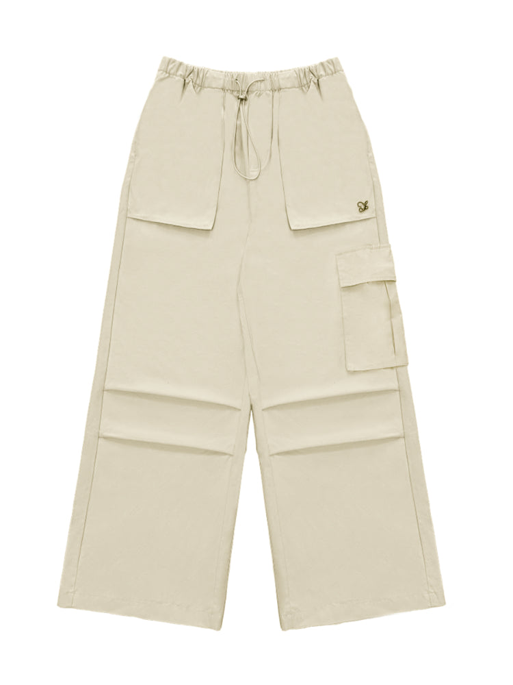 Drawstring Multi-Pocket Cargo Jogger Pants