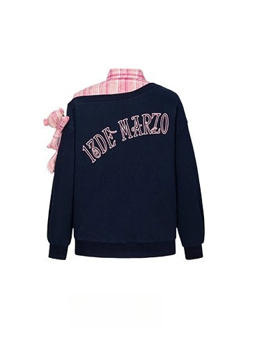 Asymmetric Layered Sweatshirt