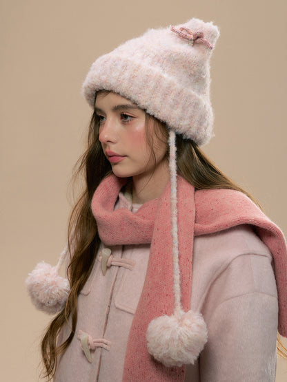 Pink Cat Ear Knit Hat