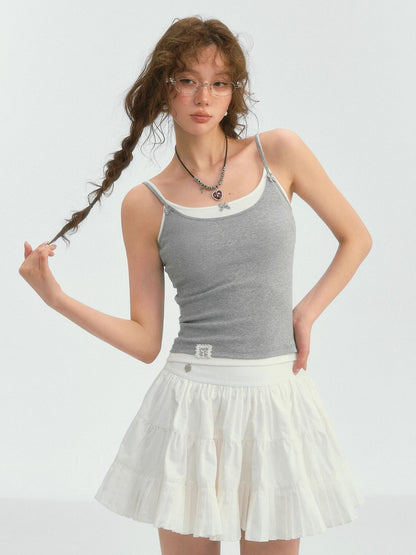 Ballet Style Pleated Tulle Skirt