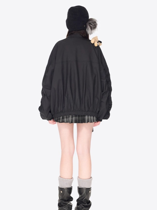 Bear Sheriff Retro Collar Track Jacket