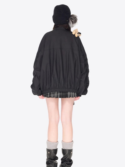 Bear Sheriff Retro Collar Track Jacket