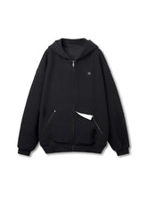 Cotton-feel Silhouette Zip-up Hoodie - CHINASQUAD