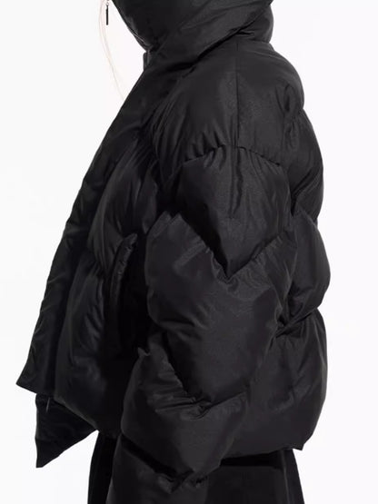 Asymmetric Deconstructed Cotton Padded Jacket