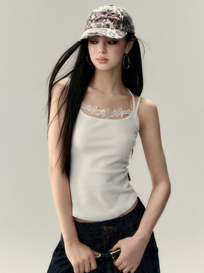 Slim Lace Cropped Camisole