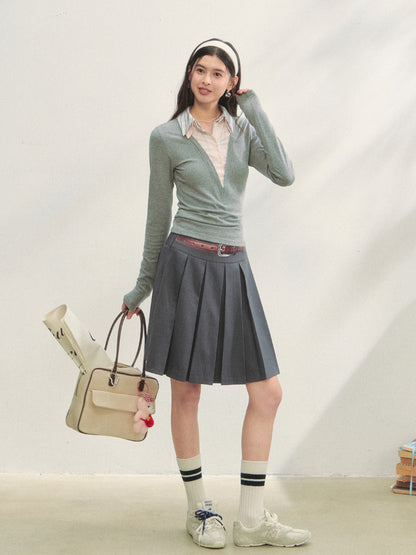 Fake Three-piece Contrast Color Polos - CHINASQUAD