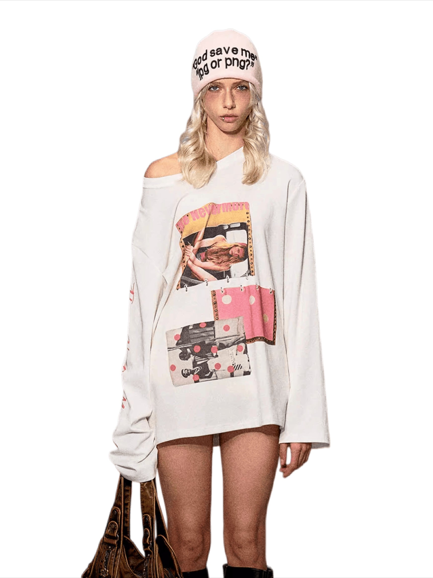 Printed Long-Sleeve Cotton Tee