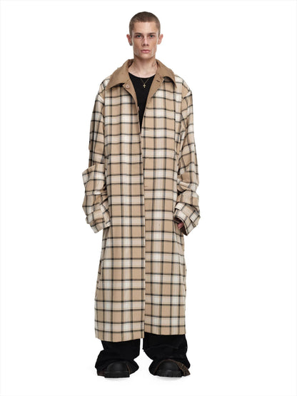 Reversible Hooded Long Coat