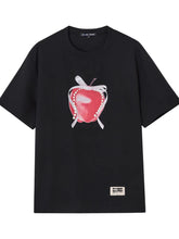 Apple Silhouette Half-Sleeve Crew Neck T-Shirt - CHINASQUAD