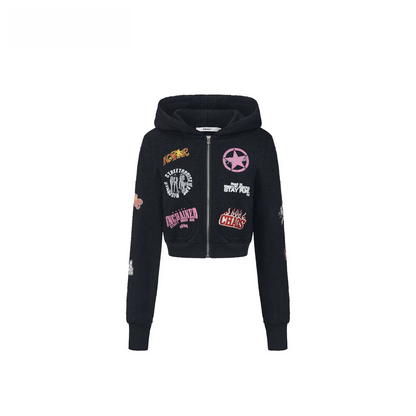 Punk Millennium Distressed Two-Tone Set with Graphic Print