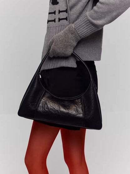 Waxed Eco-Leather Shoulder &amp; Handbag