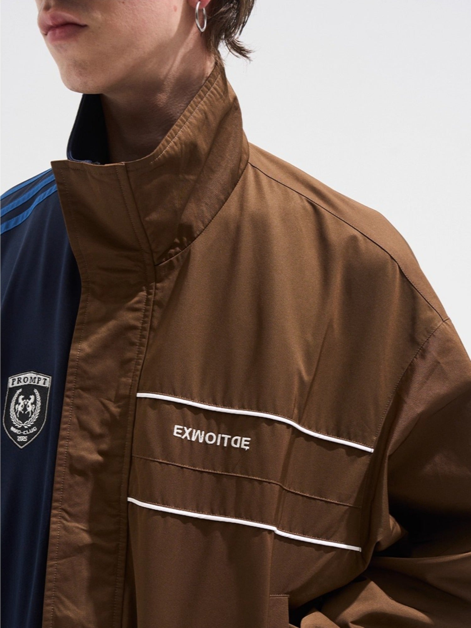 Yin-Yang Contrast Sports Short Jacket