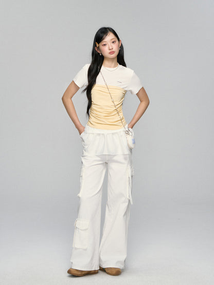  Layered Illusion Fitted T-shirt