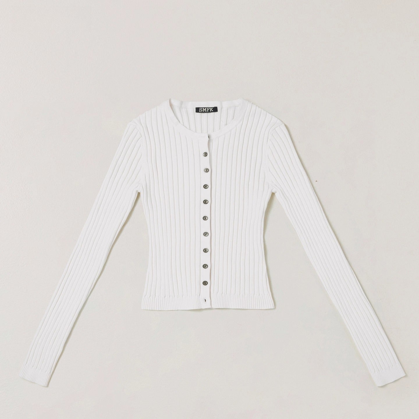 Wild Retro Ribbed Knit Cardigan