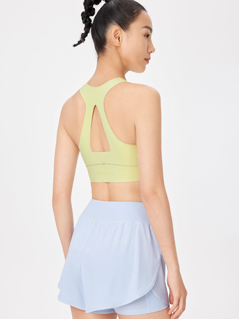 Seamless Backless Tennis Sports Bra