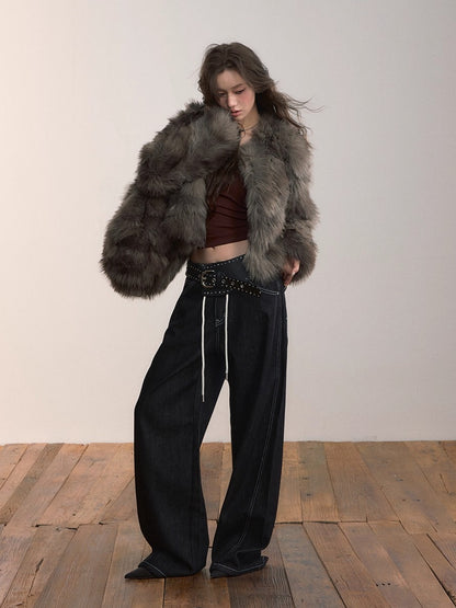 Denim Essence Relaxed Drawstring Pants