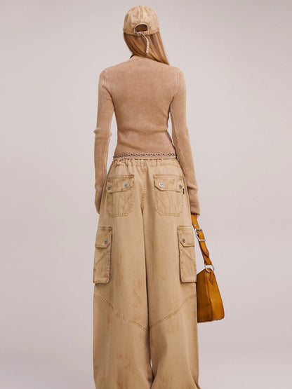 Wild Retro Long-Sleeve Knit Crewneck