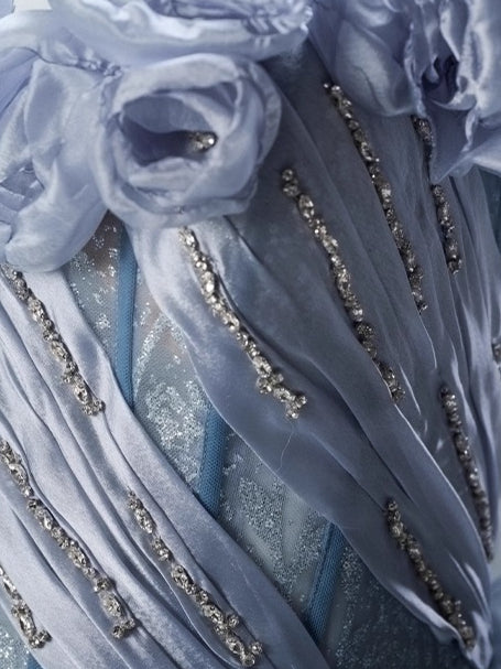 Blue Sakura Couture Gown