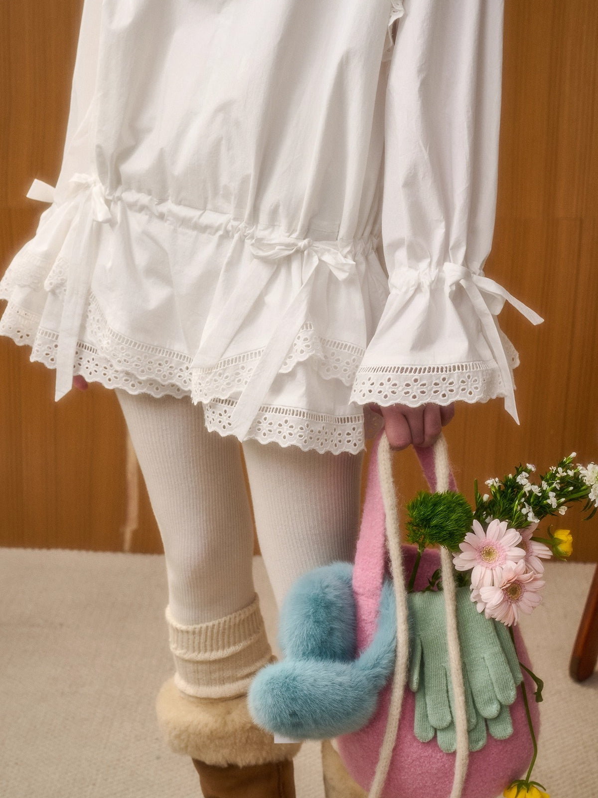 Soft Cloud Organic Cotton Embroidered Dress