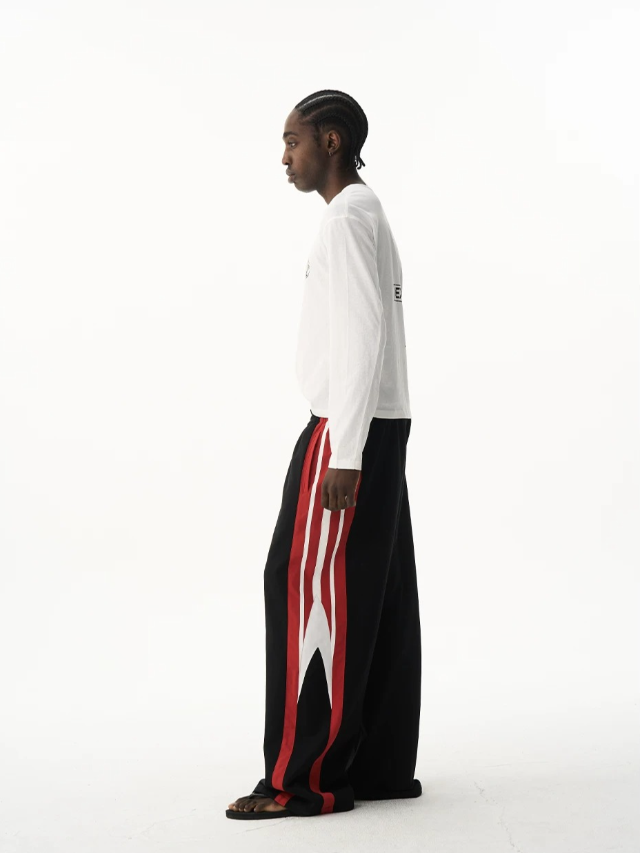 Double Waist Printed Street Sweatpants