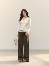 Fruit Print Lace-spliced T-Shirt - CHINASQUAD
