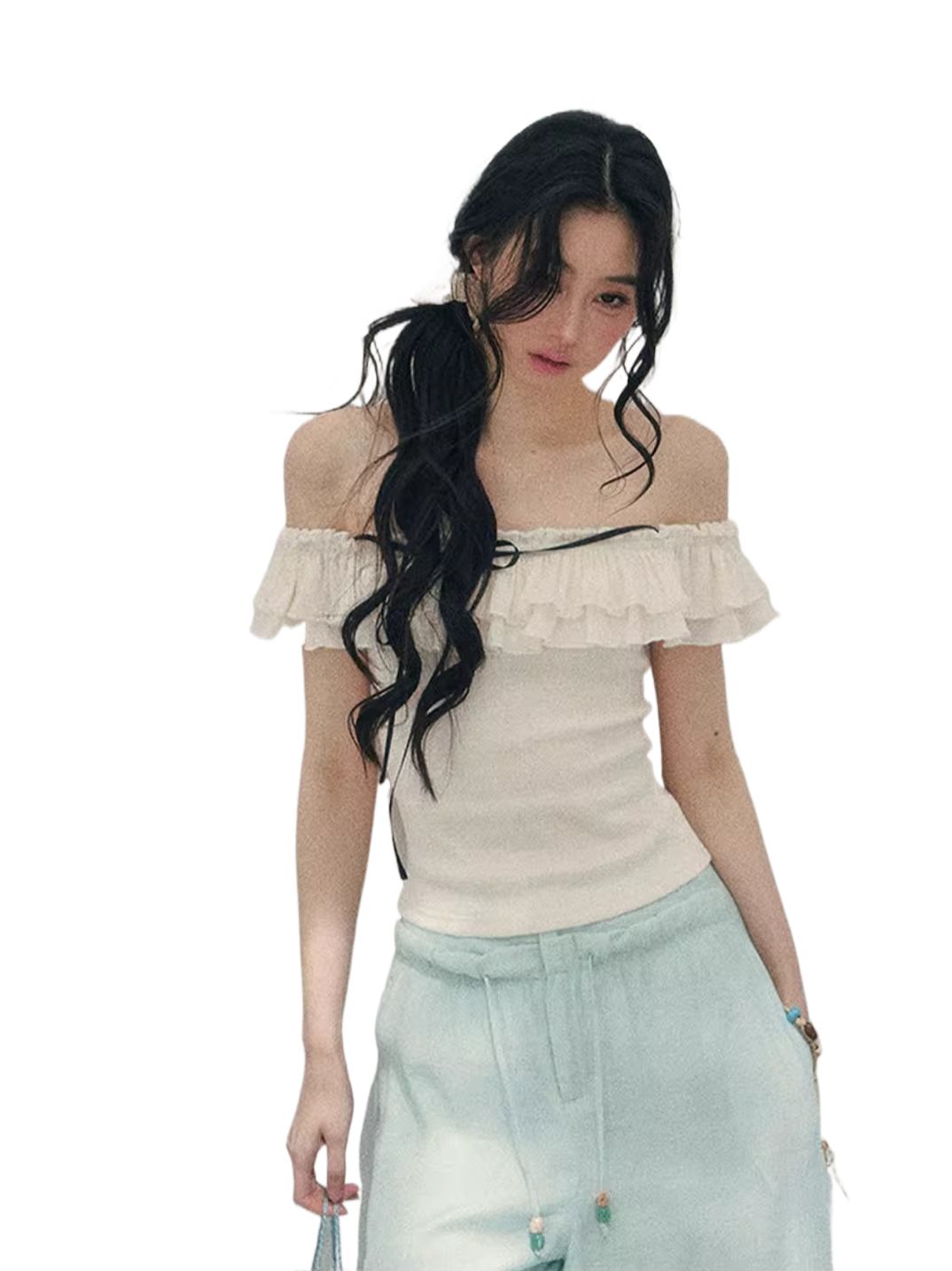 Pearl Fall Off-Shoulder Top