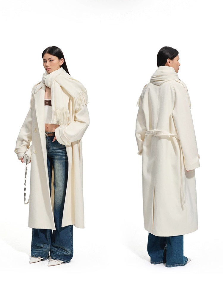 Arctic Muse Wool-Blend Coat
