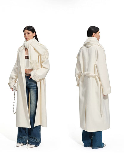 Arctic Muse Wool-Blend Coat