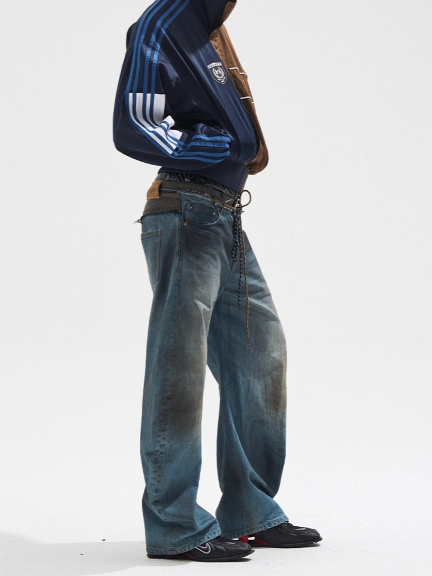 Yin-Yang Contrast Sports Short Jacket