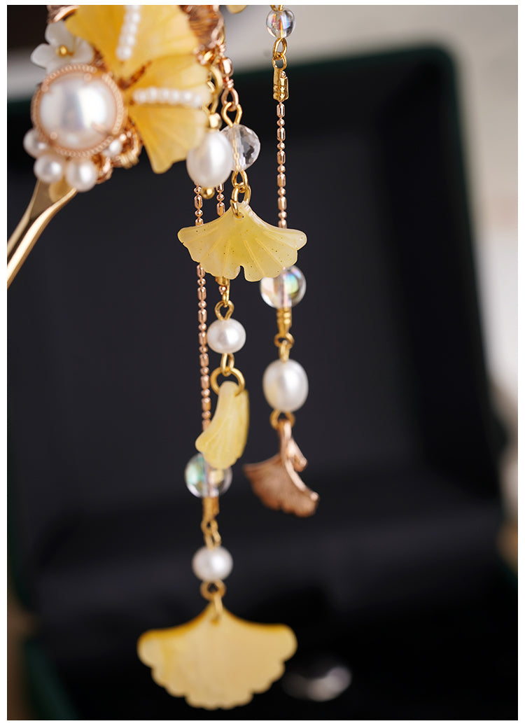 Tassel Ginkgo Hanfu Hairpin