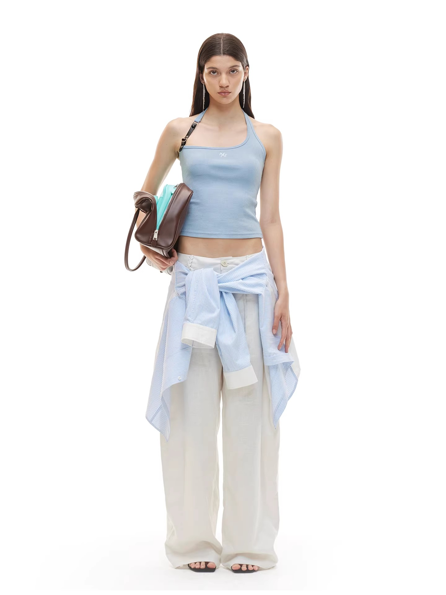 Equestrian Asymmetric Strap Fitted Tank