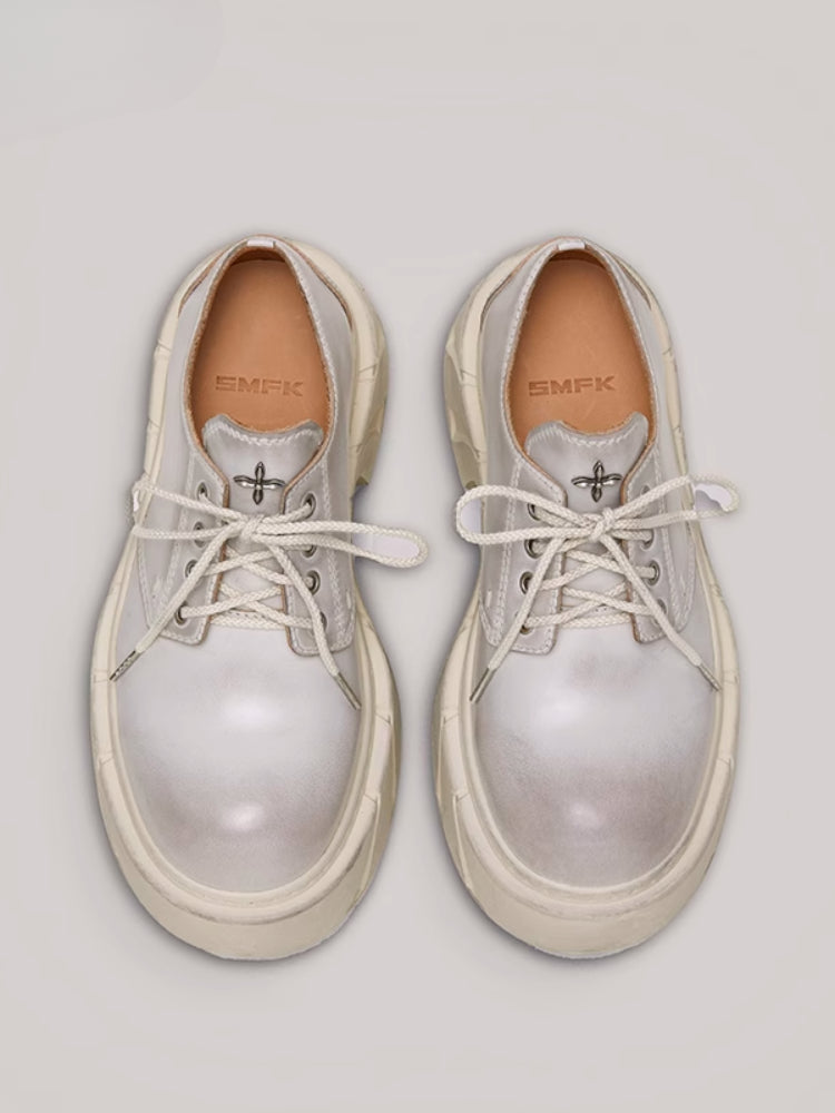 Future Mirage Leather High Heel Derby Snow Mountain - CHINASQUAD