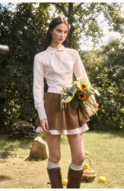 Cosagach Cloud Plaid Cotton Shirt