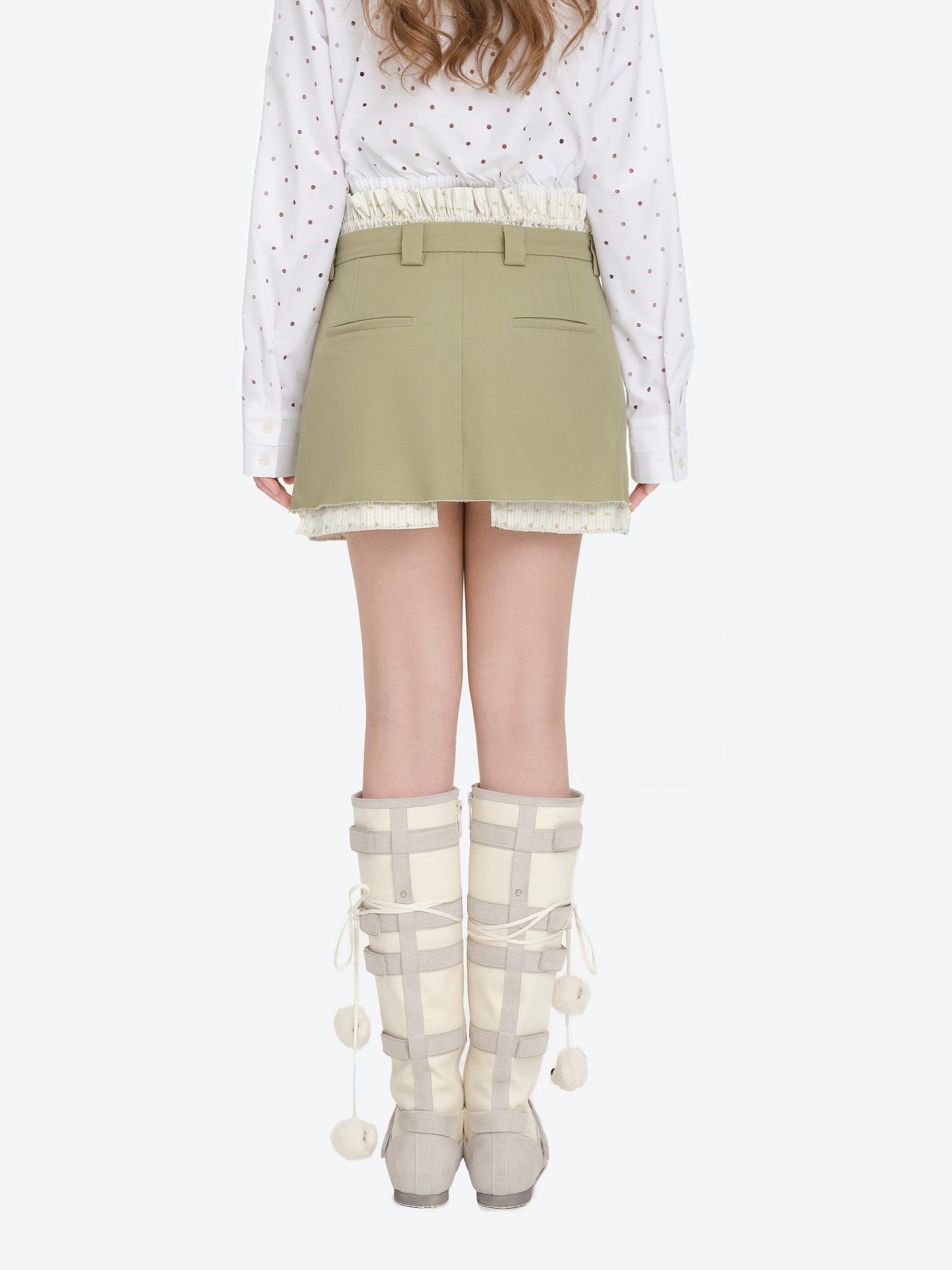 Two-Piece Illusion Blazer Badge Dress